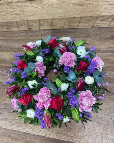 Whreath - Mixed colour whreath arrangement